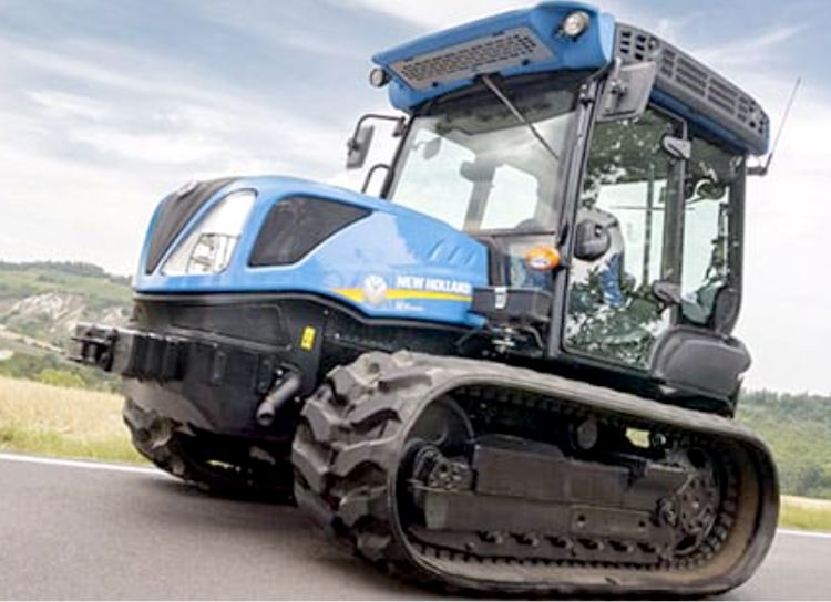 New Holland gumihevederes traktor