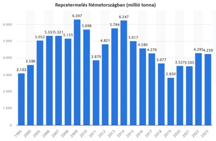 német repcetermelés