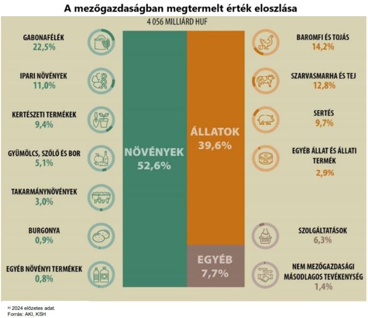 mezőgazdasági termelés szerkezete