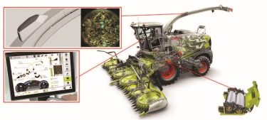 A gyűjtött adatok a felhőalapú CLAAS connect gazdálkodásirányítási rendszerbe is továbbíthatók