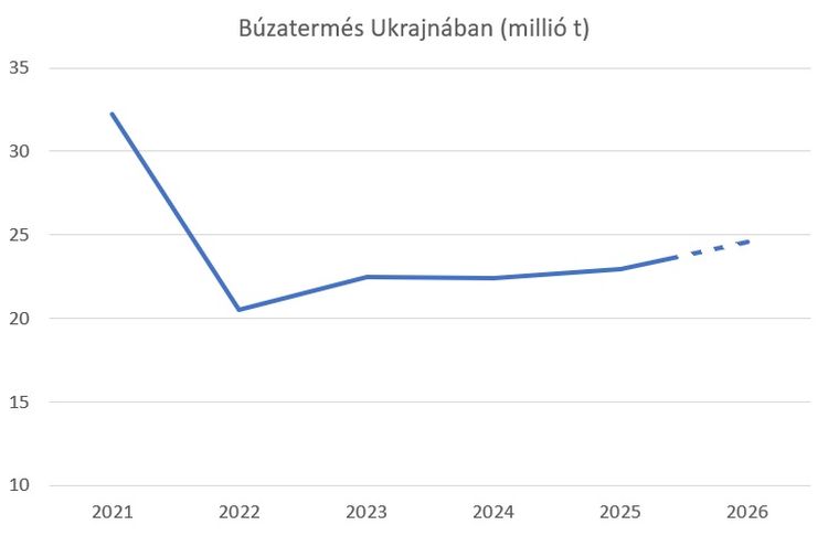 ukrán búzatermés