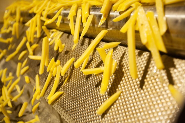 Ipari hasábburgonya gyártósor