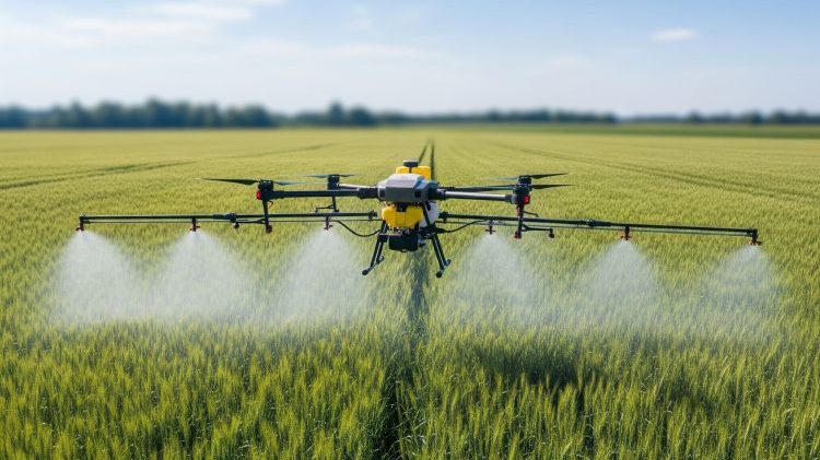 Drónos növényvédelem mezőgazdasági területen