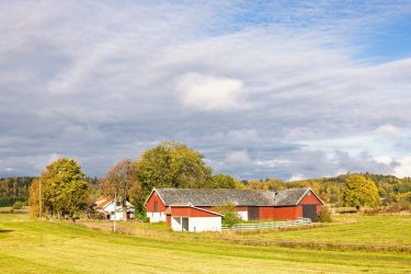 Tanya a vidéki tájban