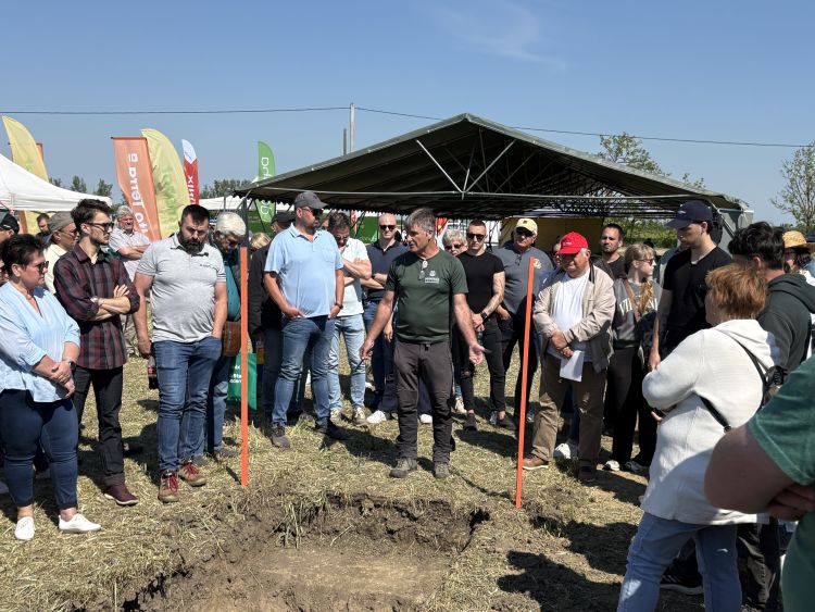 Talajszelvény szakmai bemutatón